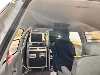 實踐大學自製行動轉播車 轉播全中運輕艇項目圖片